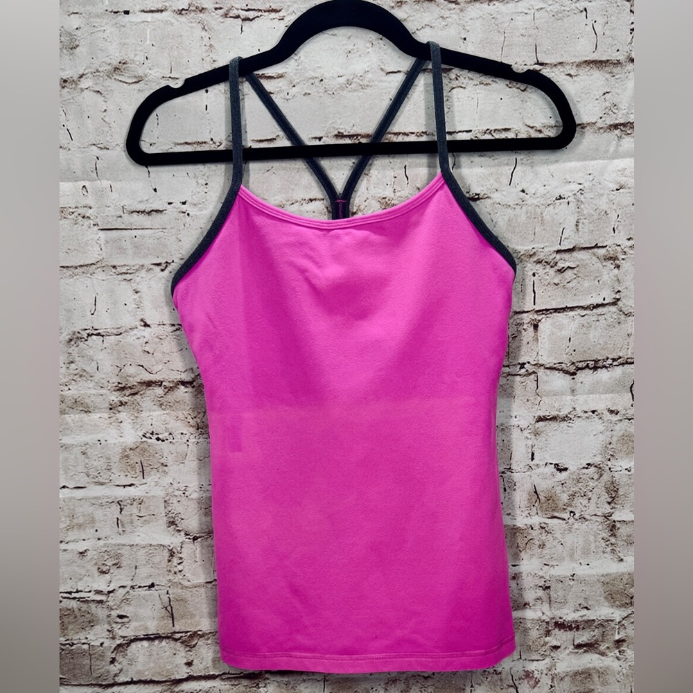 LULULEMON POWER Y TANK
PINK CHARCOAL GREY STRAPS